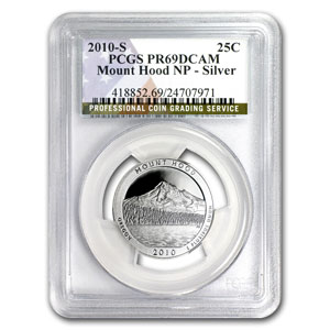 2010 USA Silver Quarter ATB Mount Hood PR-69DCAM